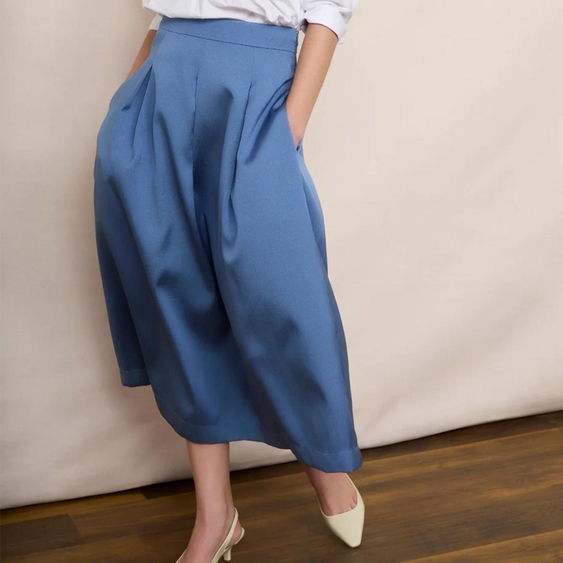 Blue Taffeta Skirt main product photo