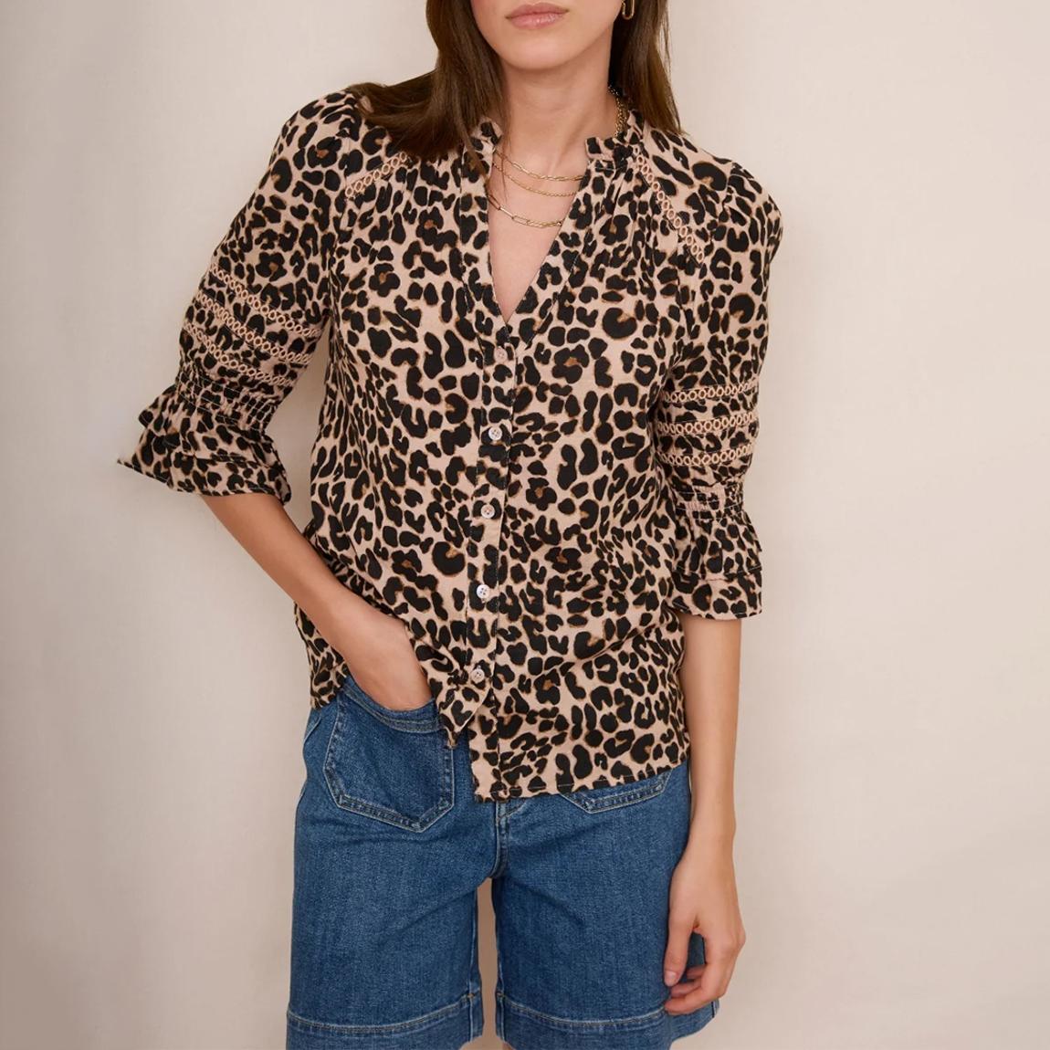 Leopard Parker Blouse main product photo