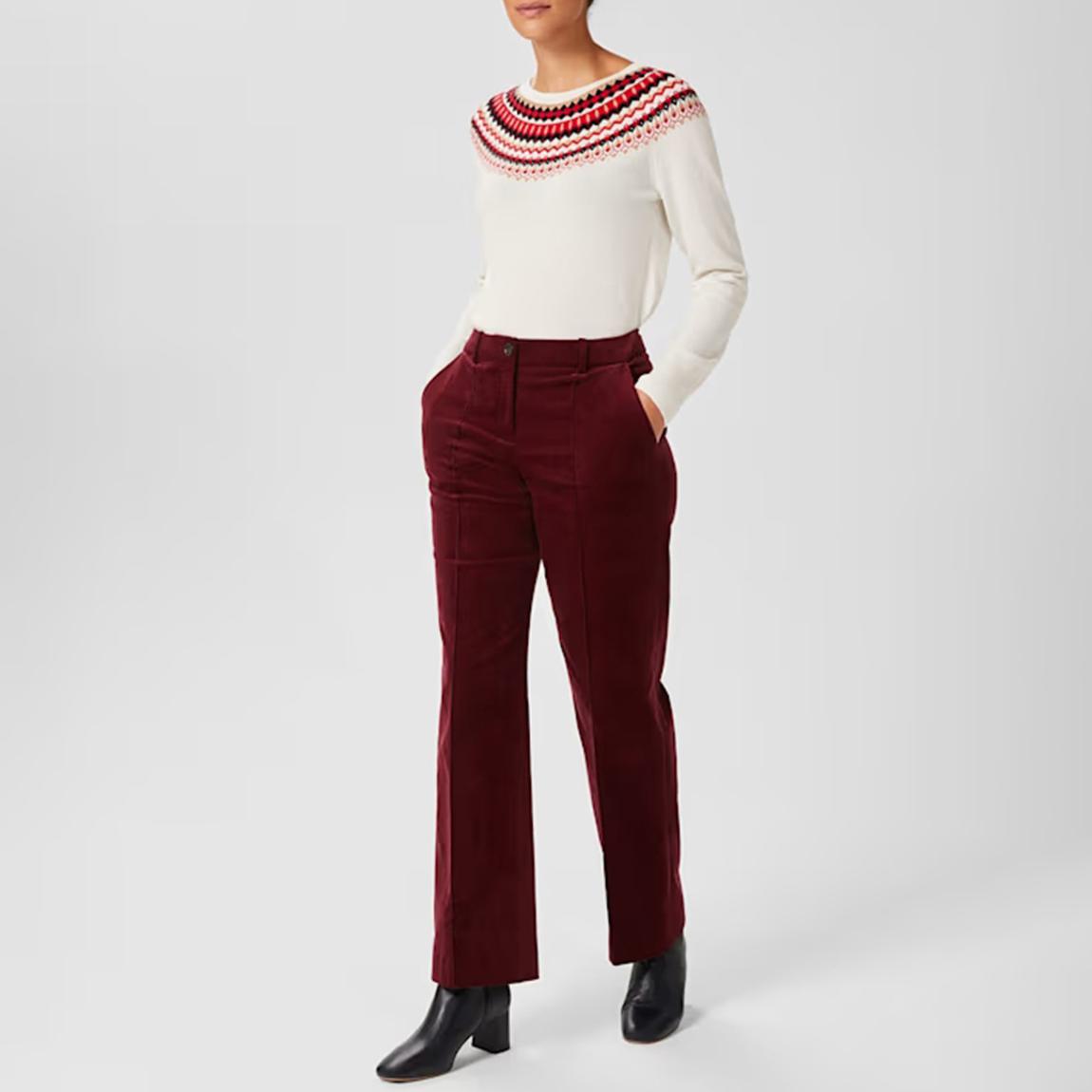 Dark Red Kassandra Trousers main product photo