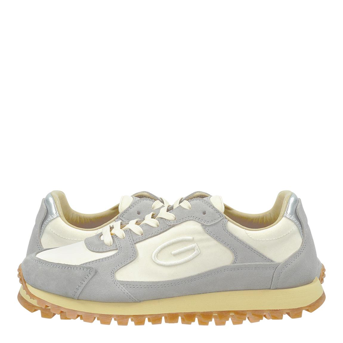 Men's Grey Lucamm Textile Trainers main product photo