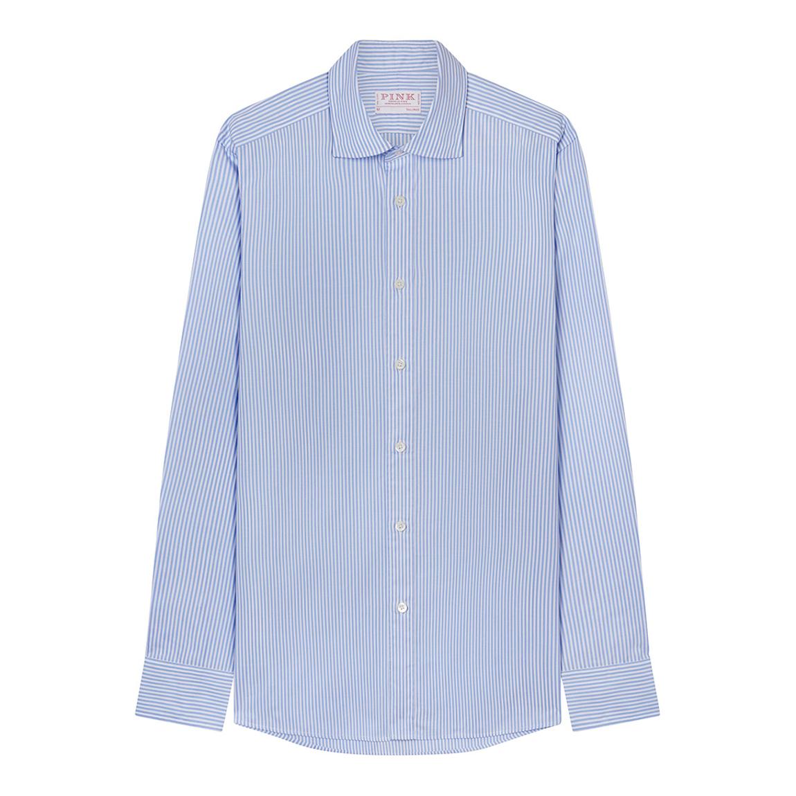Blue Tailored Fit Cotton Shirt main product photo