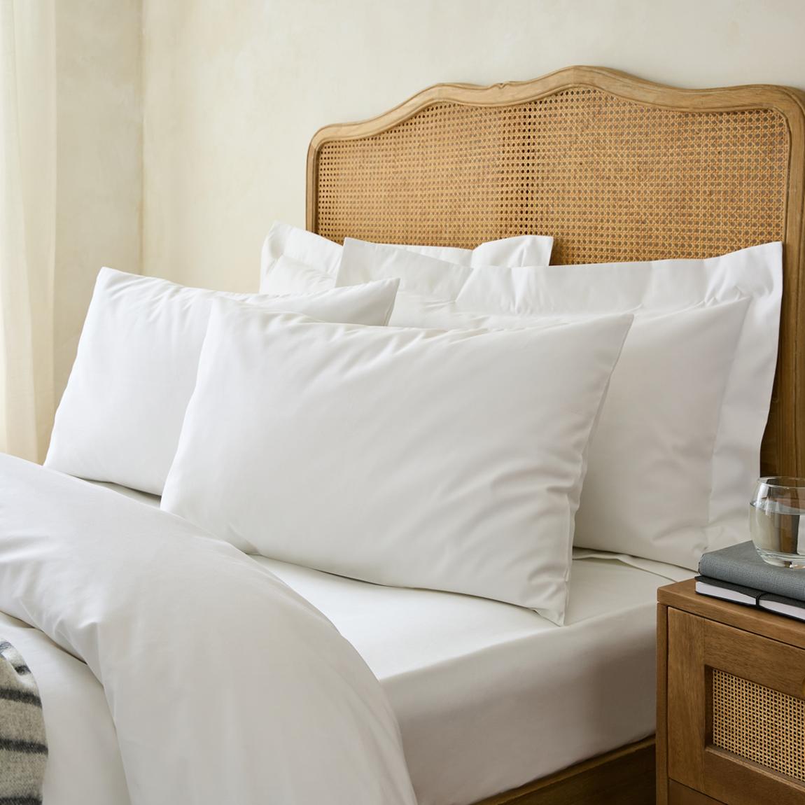 1000TC Premium Housewife Pillowcases, White main product photo