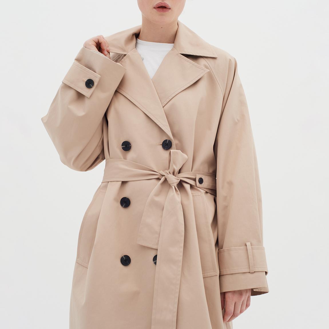 Beige Timone Trench coat main product photo