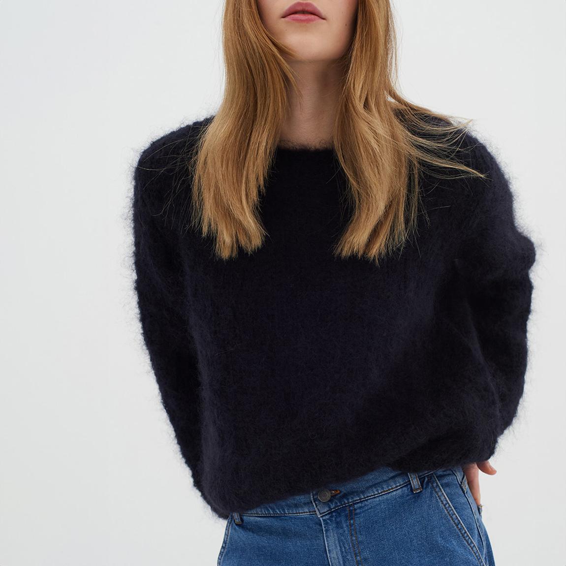 Black Wool Blend Petra Pullover main product photo