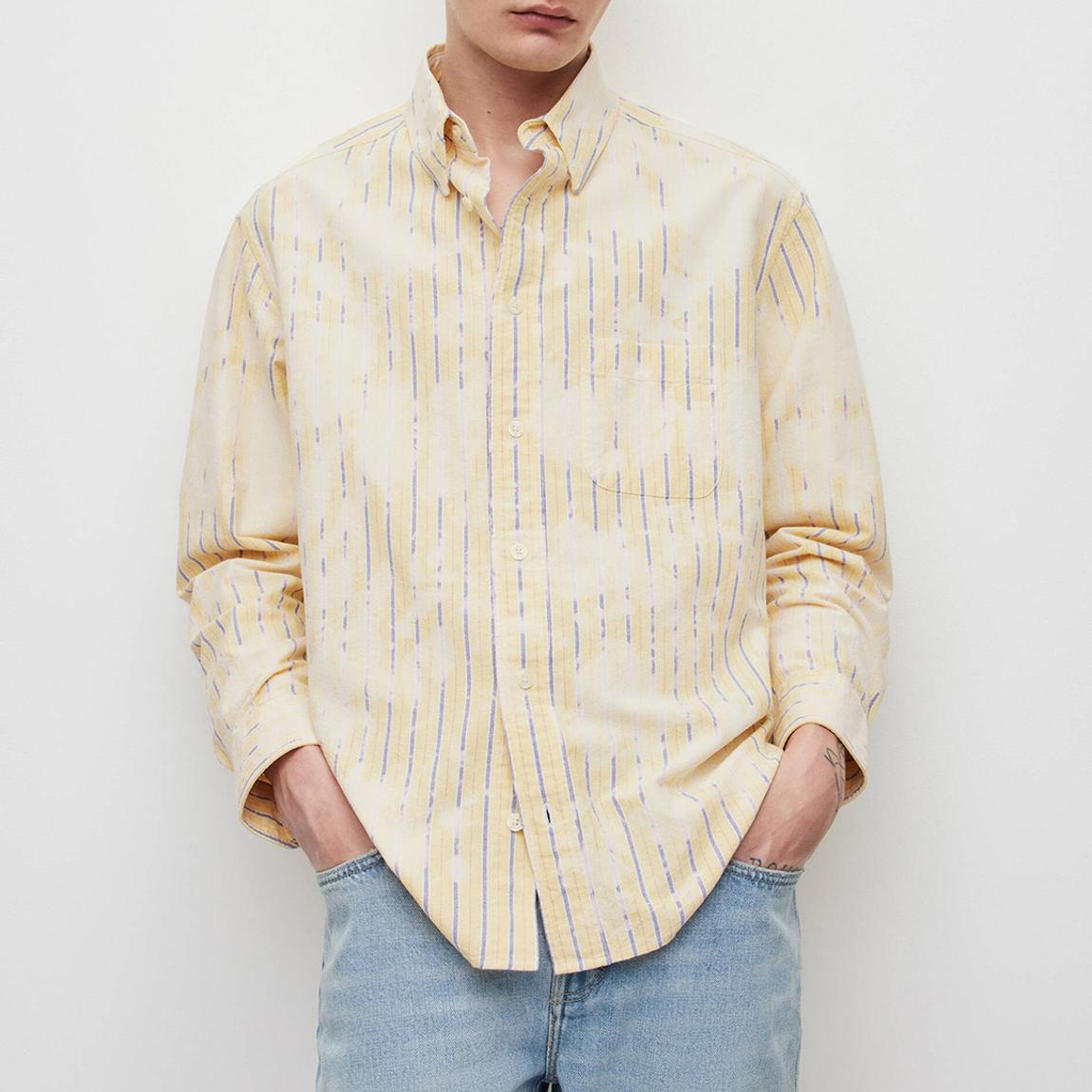 Yellow Crema Stripe Shirt main product photo