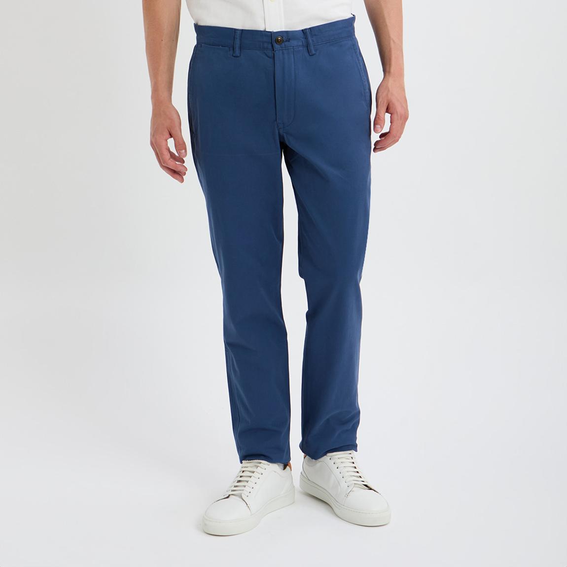 Blue Slim Fit Cotton Blend Chinos main product photo