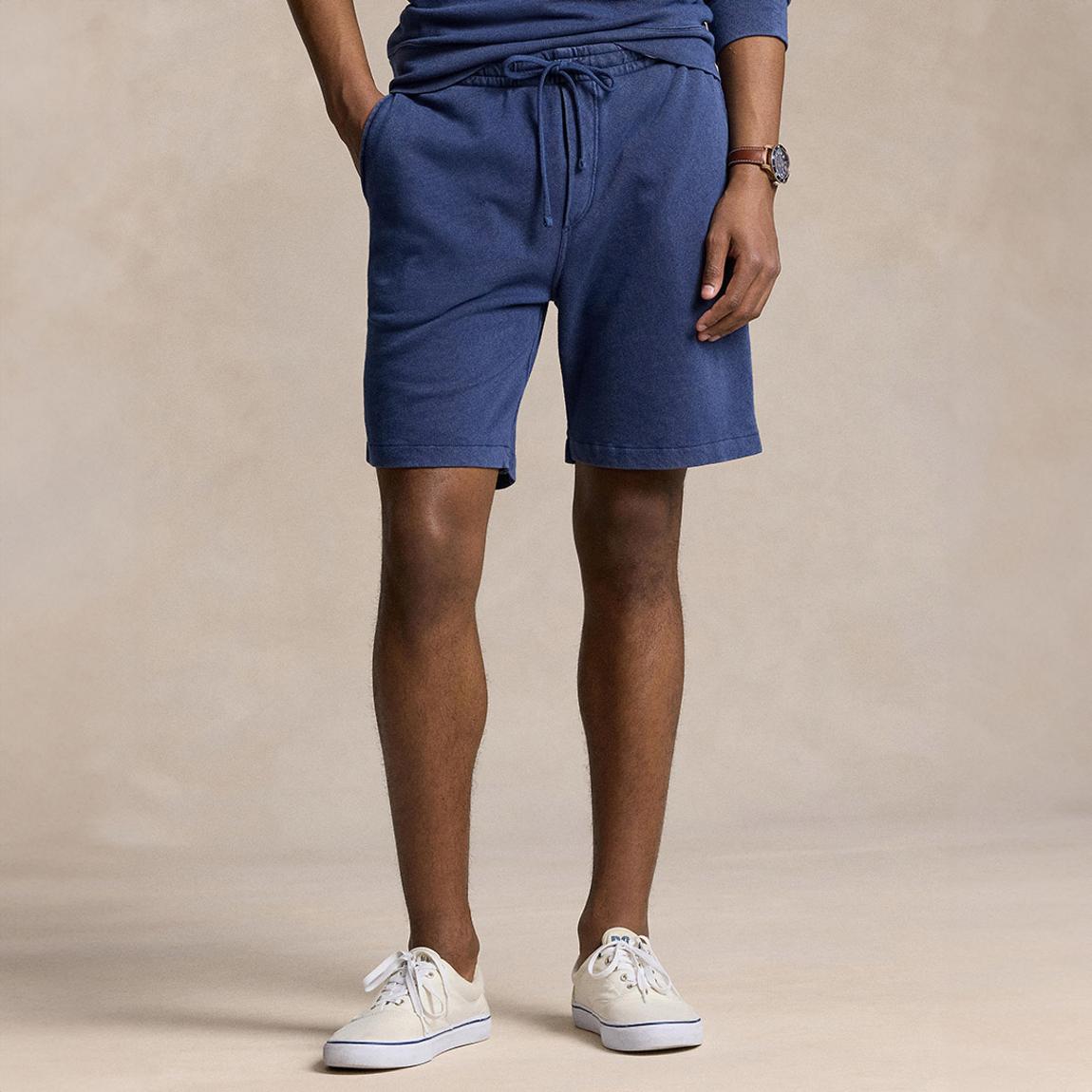 Navy Drawstring Track Shorts main product photo