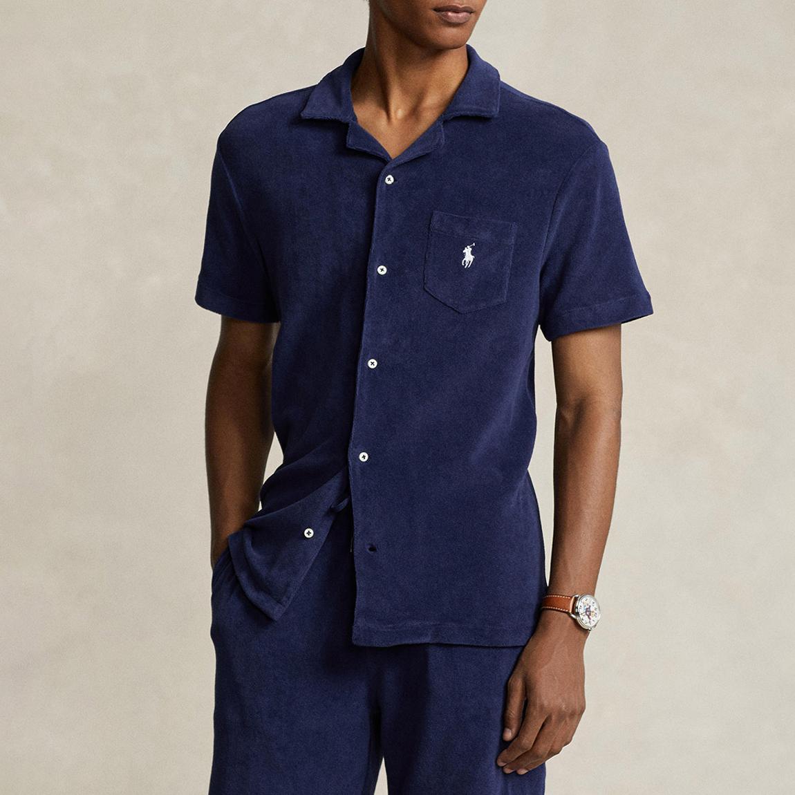 Navy Cotton Blend Shirt main product photo