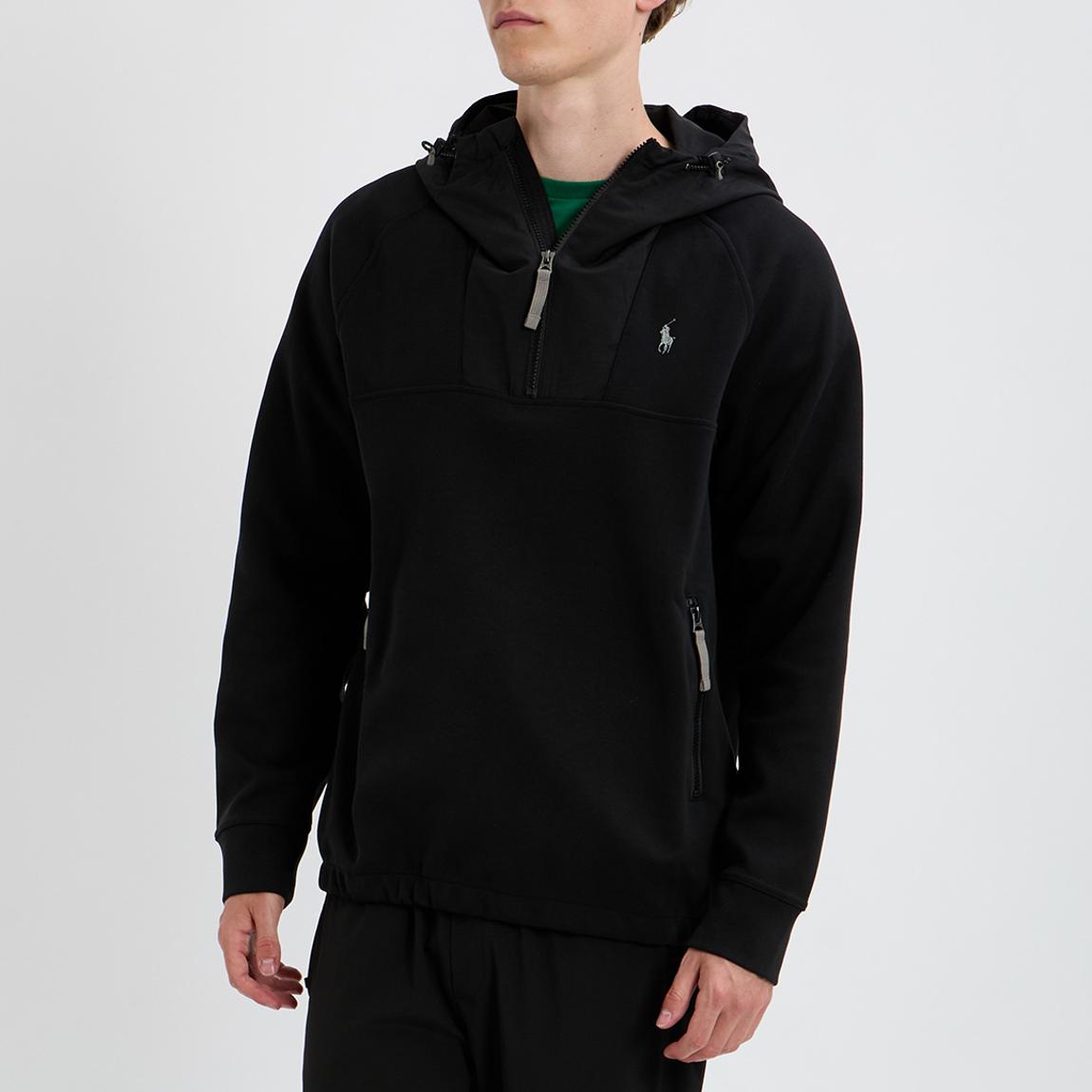 Black Half Zip Hoodie main product photo