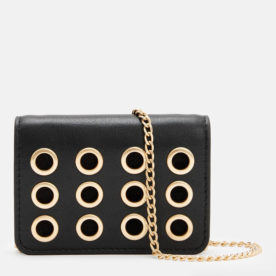 Black Tallulah Leather Crossbody Bag main product photo