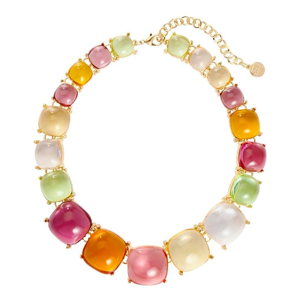 18K Gold Multi Gemstone Necklace main product photo