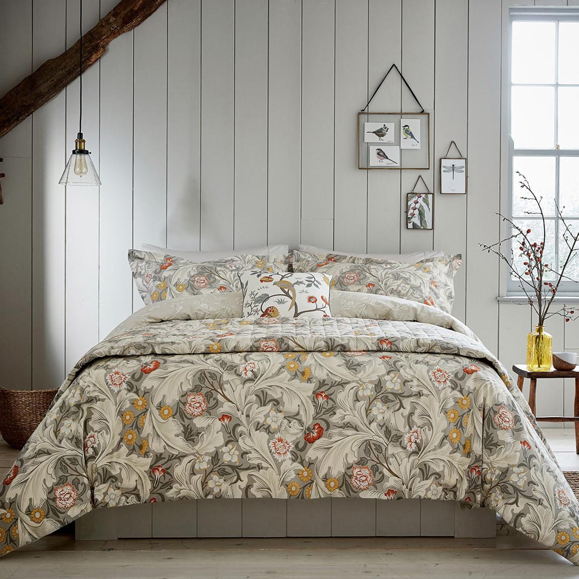 Leicester Superking Duvet Cover Set, Grey main product photo