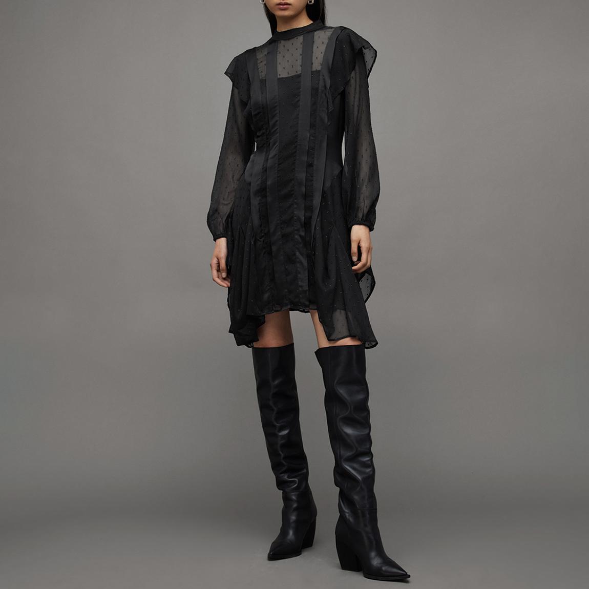Black Fleur Shim Ls Dress main product photo