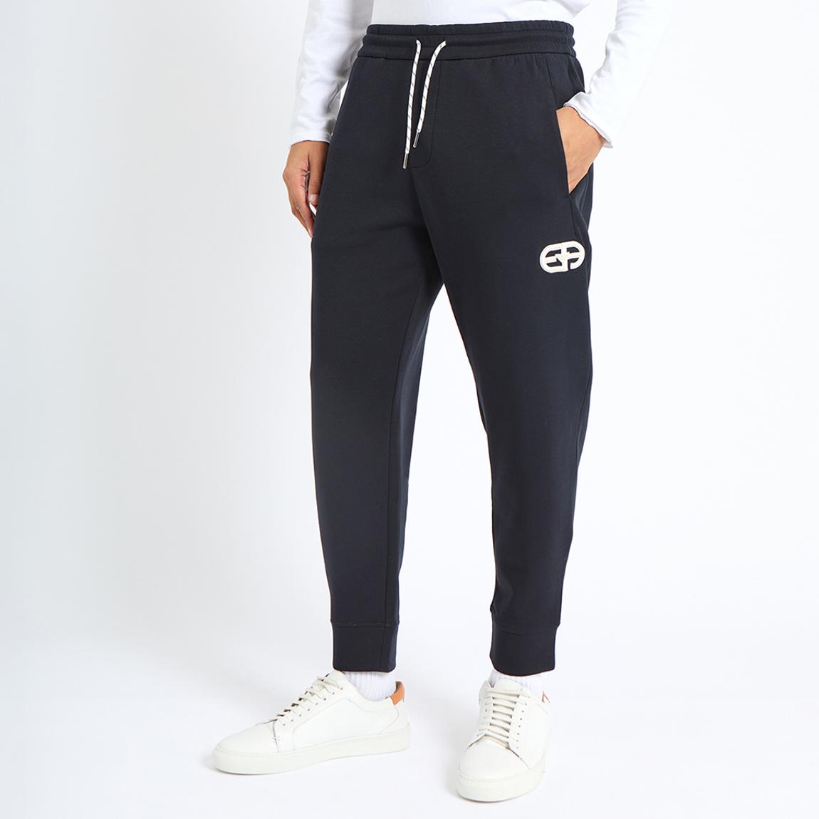 Navy Logo Cotton Blend Joggers main product photo