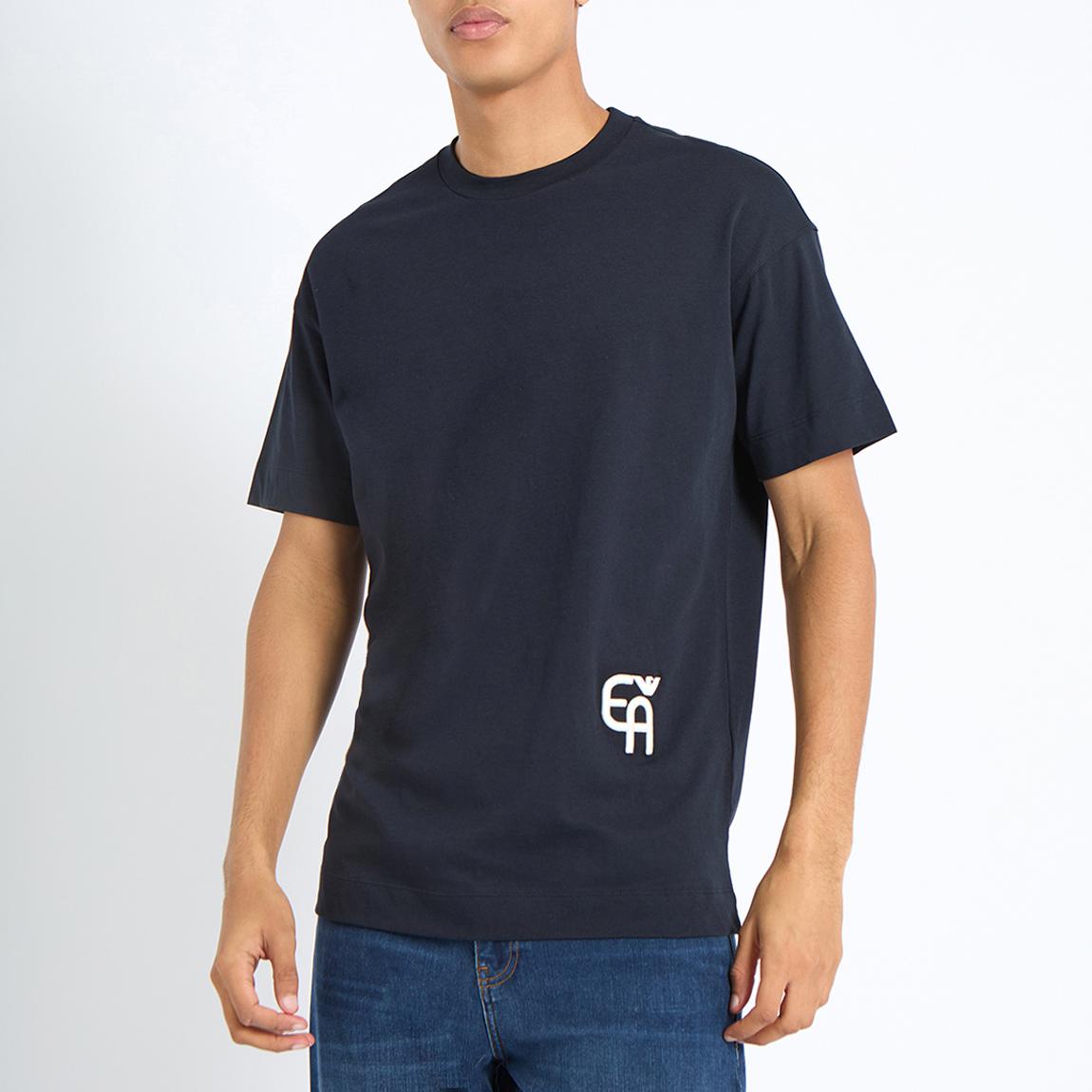 Navy Logo Cotton T-Shirt main product photo
