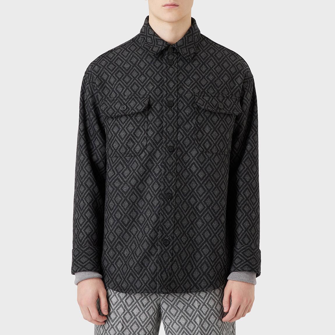 Black Cashmere Blend Overshirt main product photo