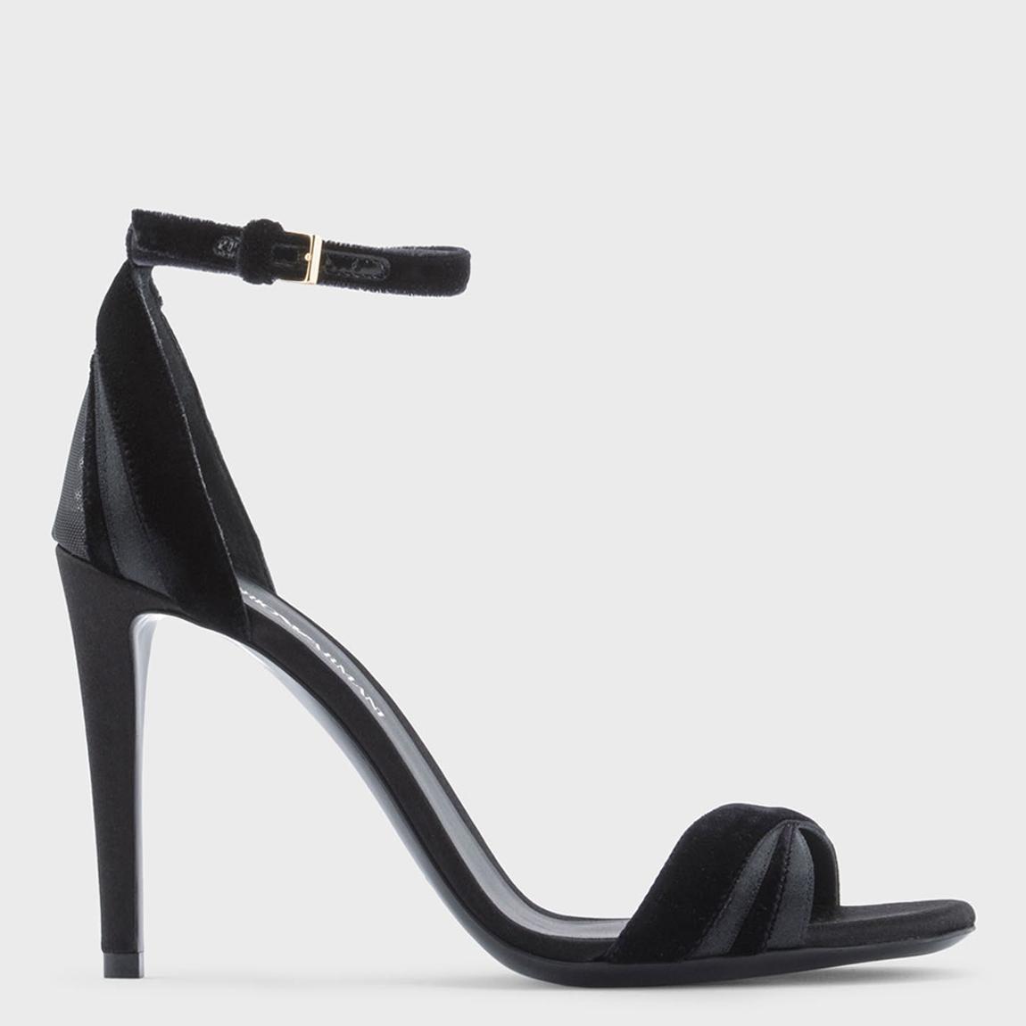 Black Textured Leather Heels main product photo