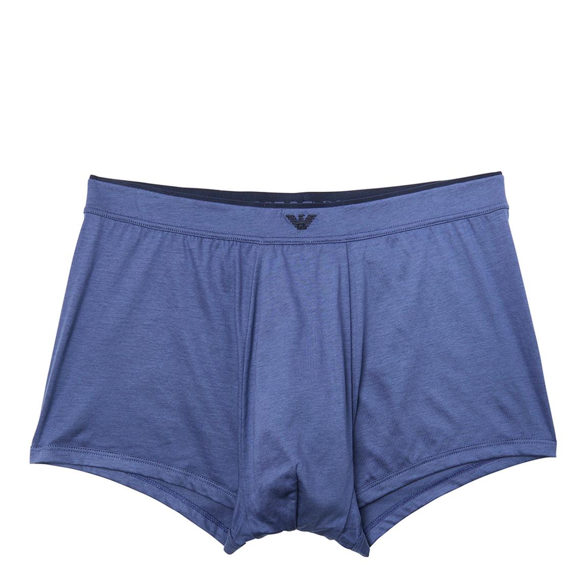 Navy Thin Waist Band Cotton Blend Boxers main product photo