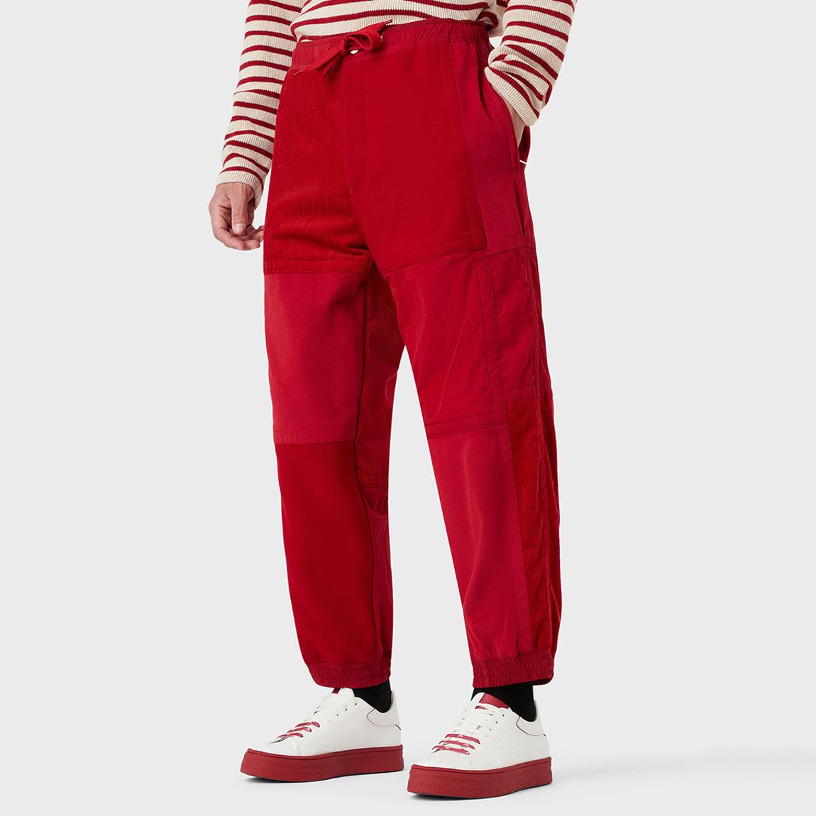 Red Textured Cotton Trousers main product photo