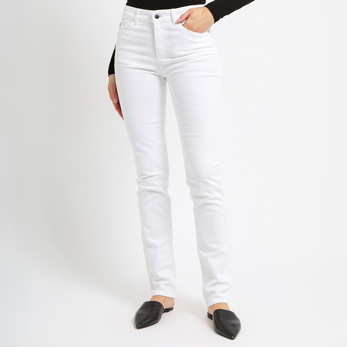 White High Waisted Stretch Jeans main product photo