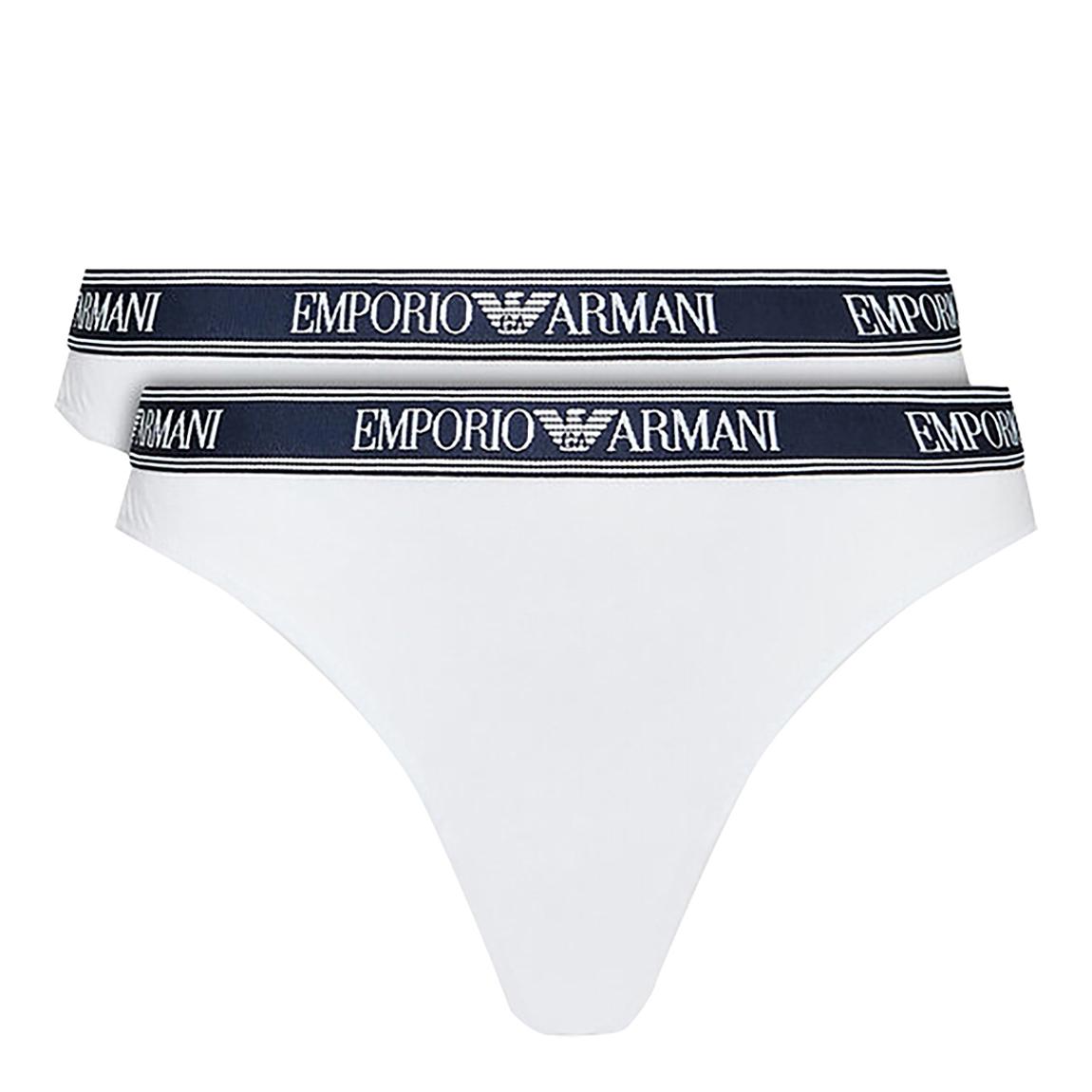 White 2-Pack Cotton Blend Briefs main product photo