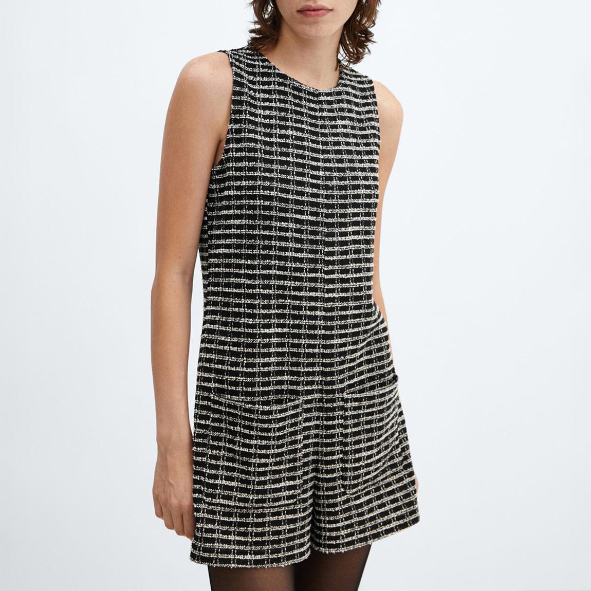 Black Short Tweed Jumpsuit main product photo