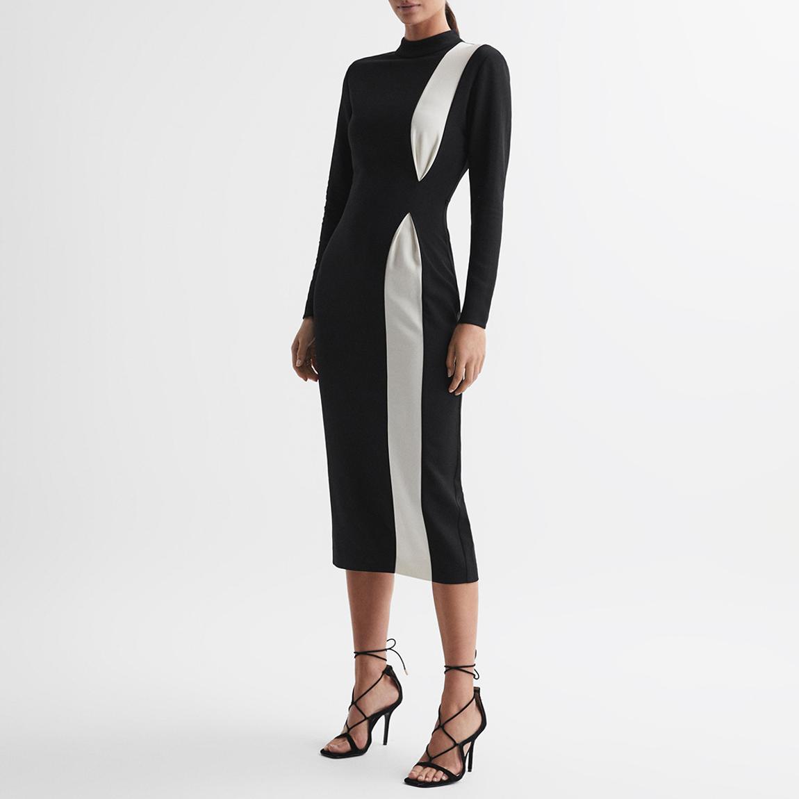 Black Millie High Neck Dress main product photo