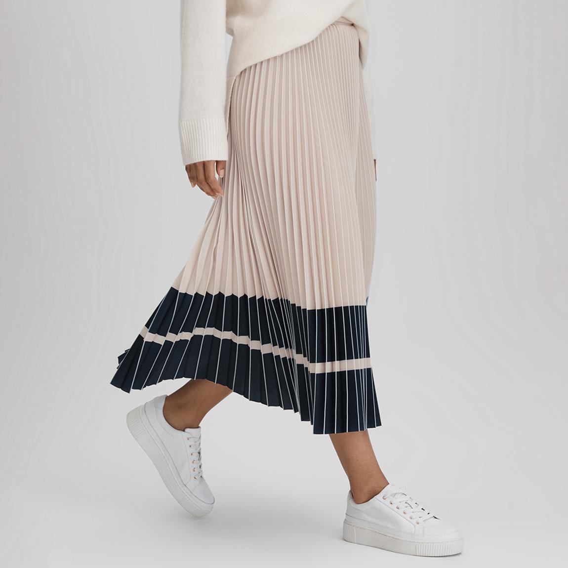 Nude Marie Pleated Midi Skirt main product photo