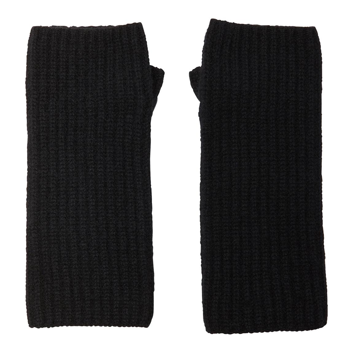 Black Cashmere Fingerless Gloves main product photo
