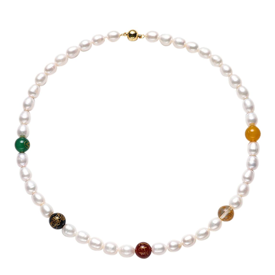 White Genuine Freshwater Pearl Necklace main product photo