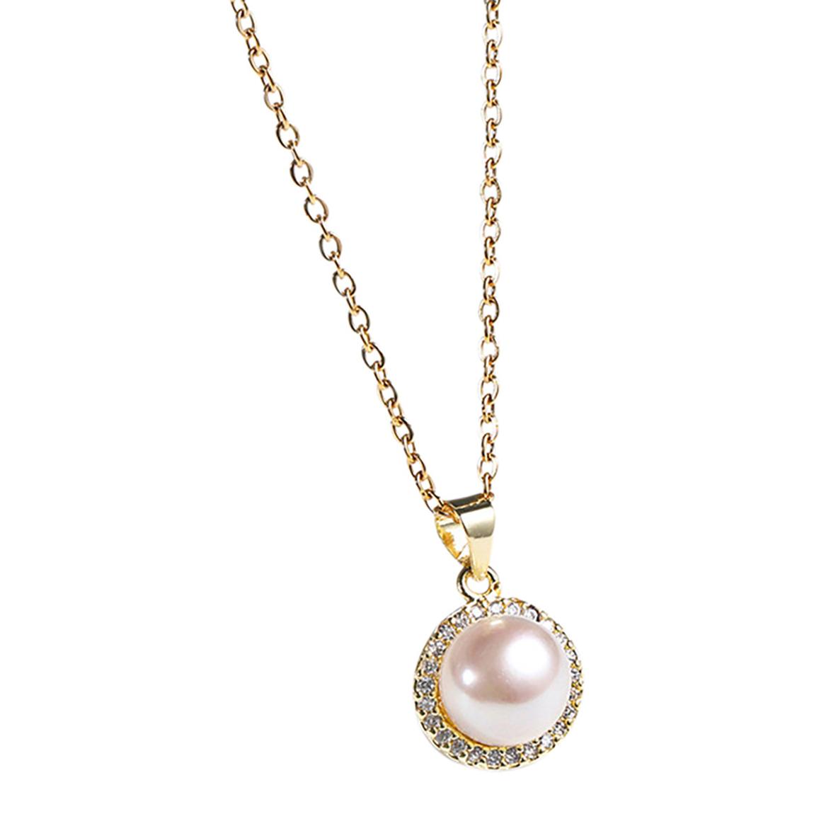 White Genuine Freshwater Pearl Necklace main product photo