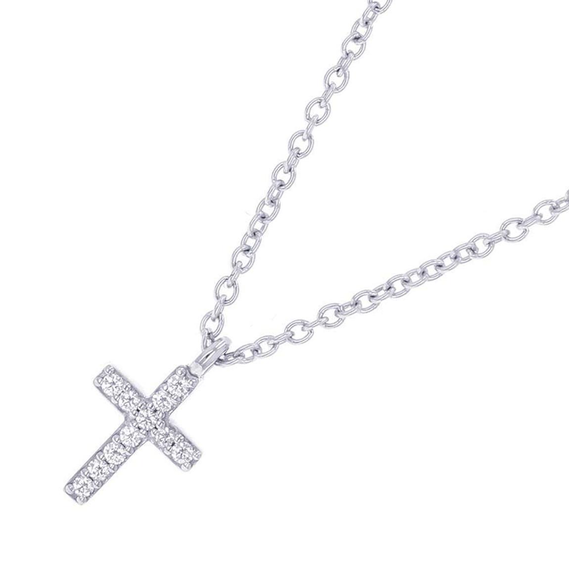 Silver Tiffany & Co Cross Necklace - AB main product photo