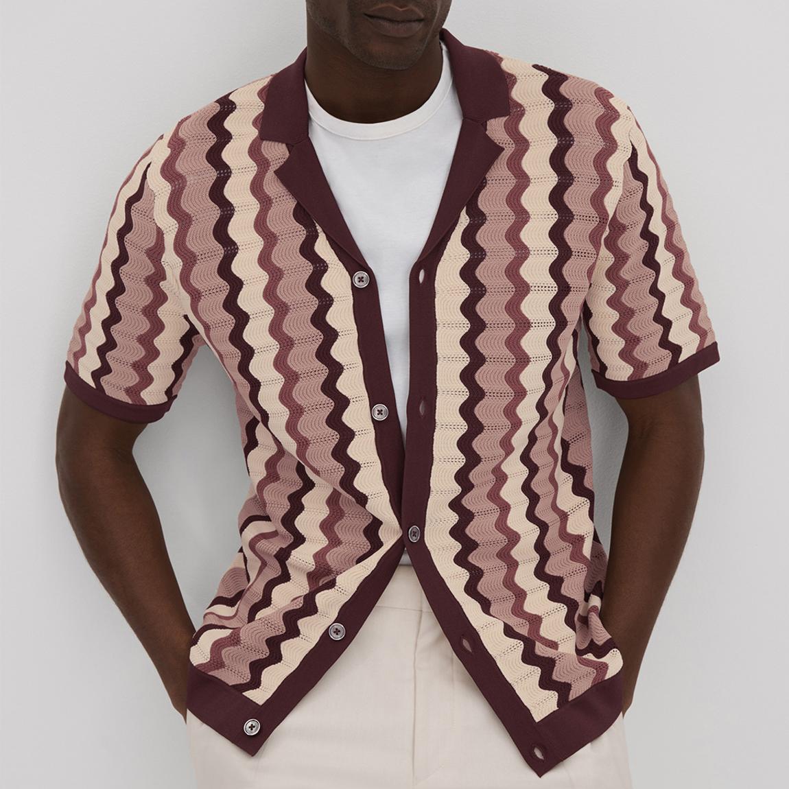 Multi Waves Button Down Shirt main product photo