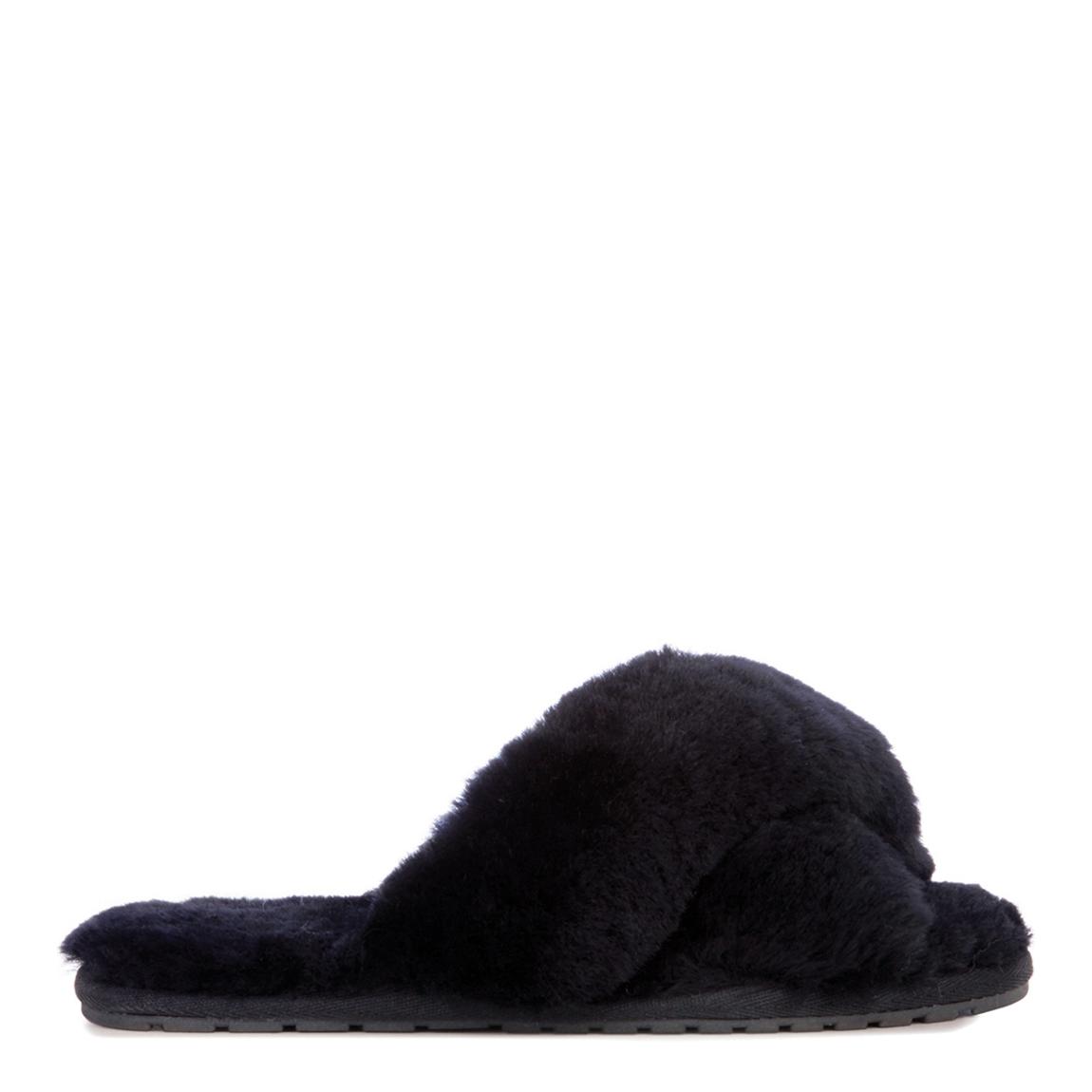 Black Mayberry Sheepskin Slippers main product photo