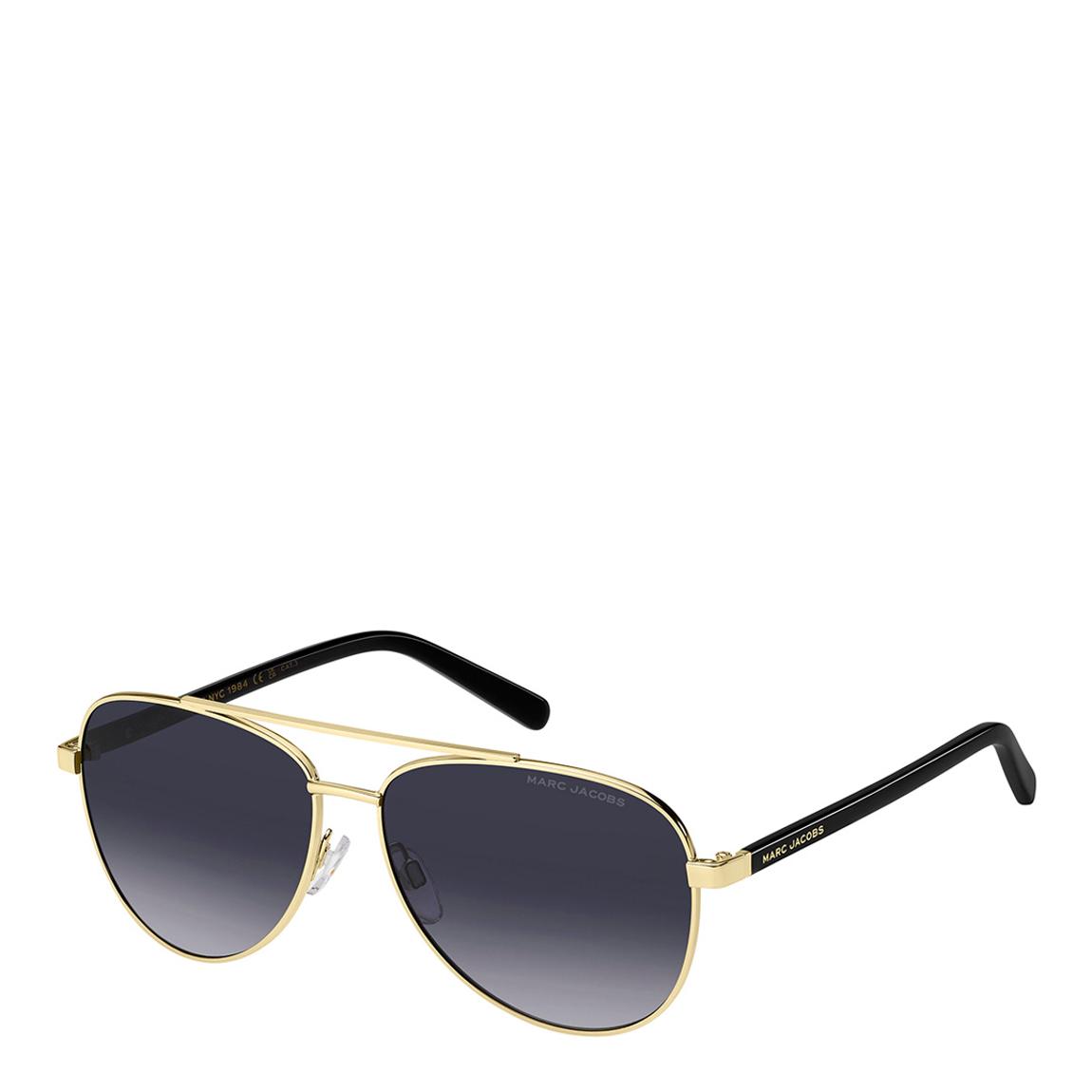 Women's Blue Gold Pilot Sunglasses 60mm main product photo