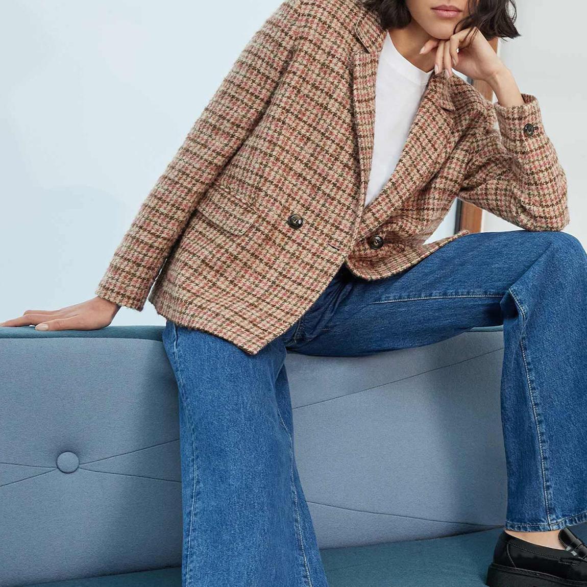 Brown Savoy Wool Blend Jacket main product photo