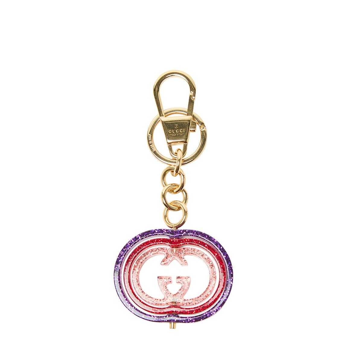 Gucci Pink Interlocking G Keyring main product photo