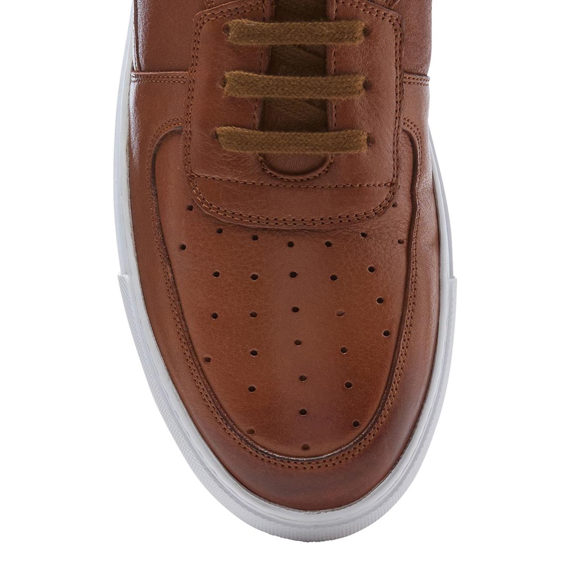 Tan Leather Mersea Trainer main product photo
