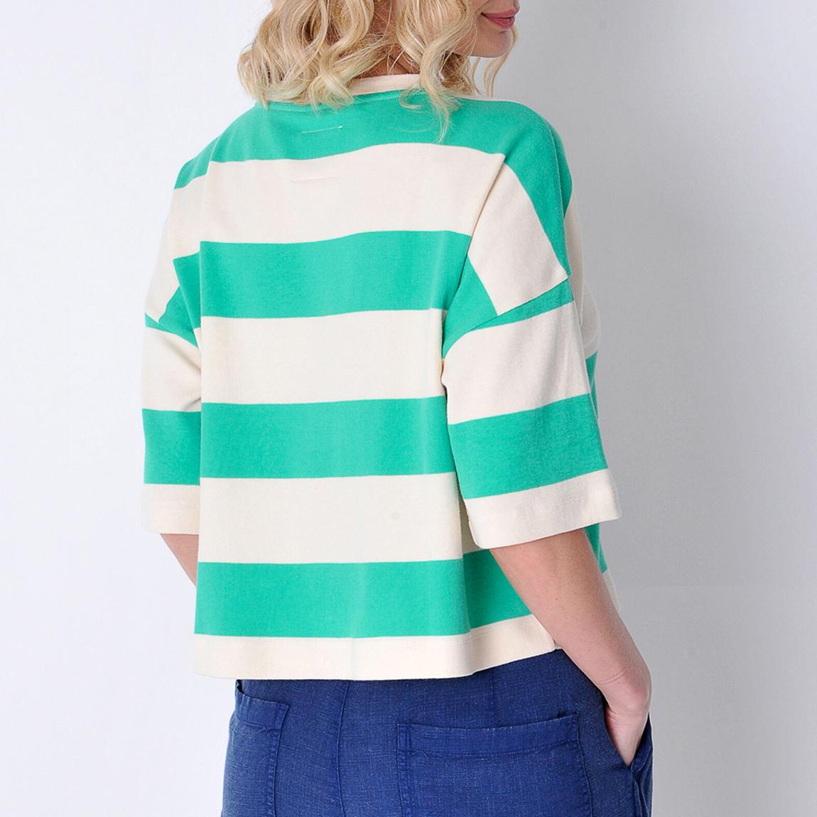 Green Pease Boxy Cotton T-Shirt main product photo