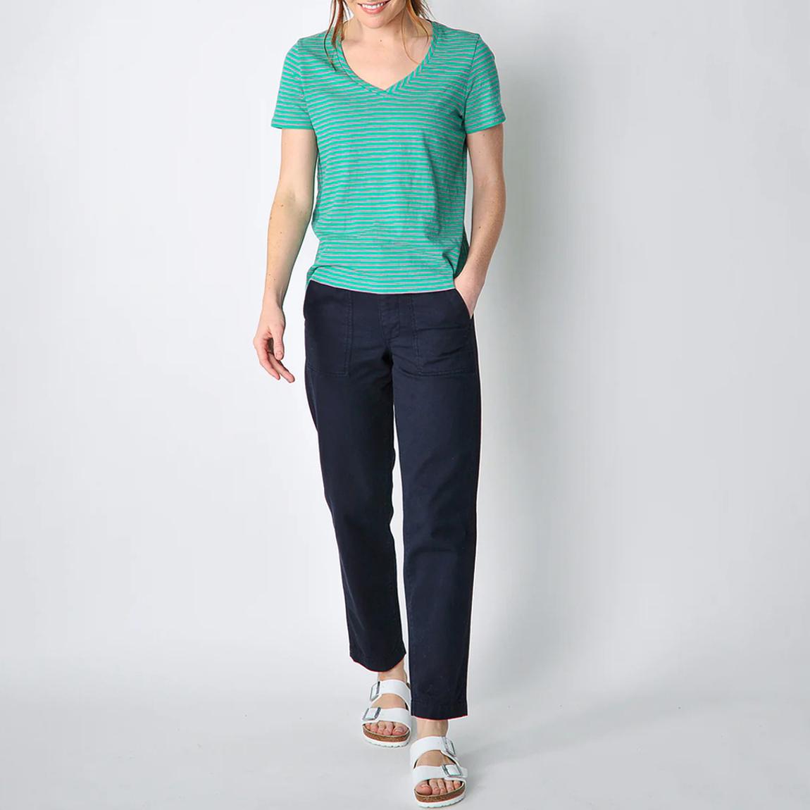 Teal Brocton Cotton Slub T-Shirt main product photo