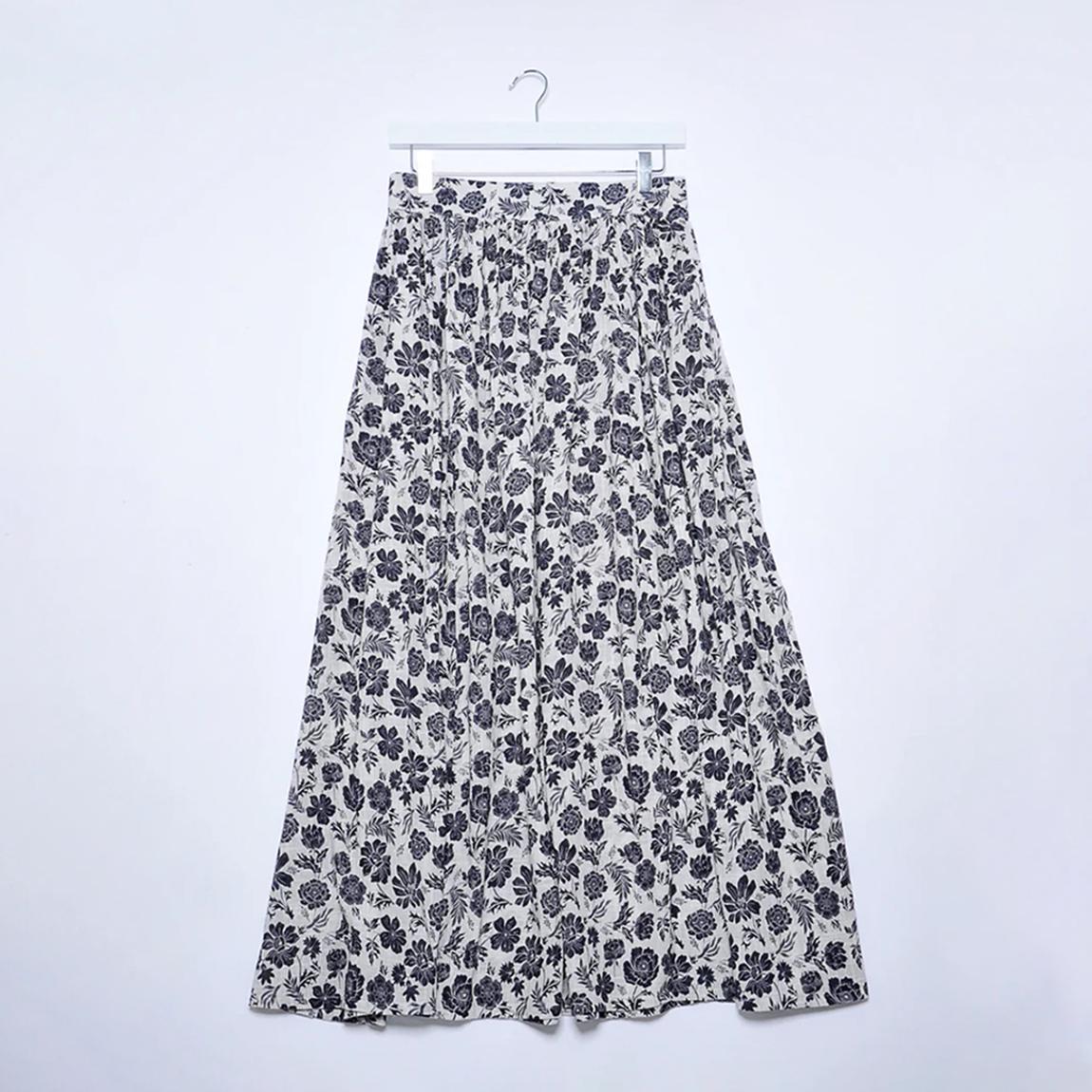 Black/White Crowan Cotton Skirt main product photo