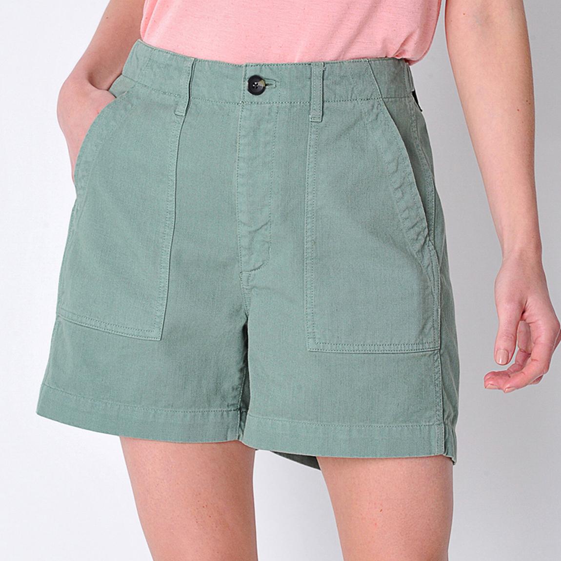 Green Cambourne Cotton Chino Shorts main product photo