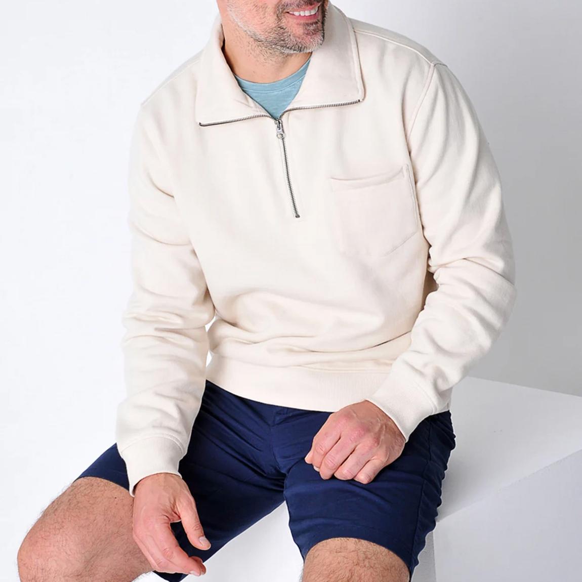 Cream Kynance Cotton Sweatshirt main product photo