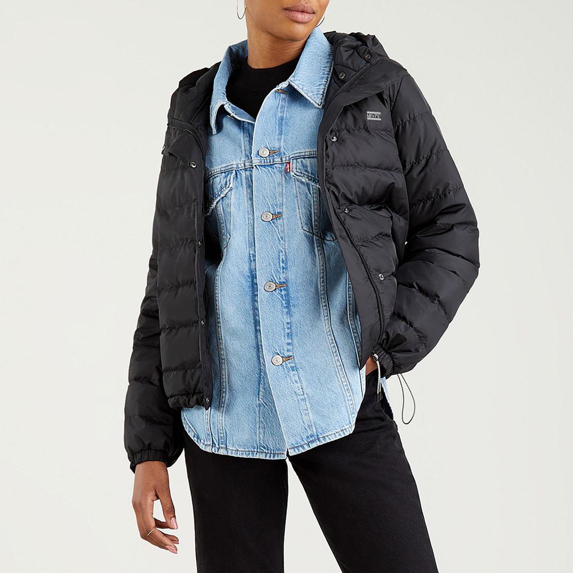 Black Edie Packable Jacket main product photo