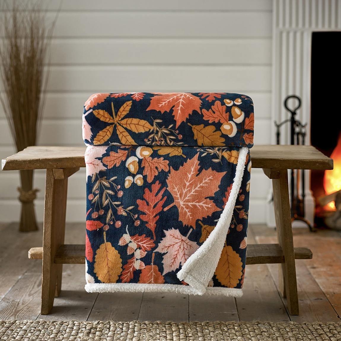 Autumn Leaves Throw 140x180cm, Spice main product photo