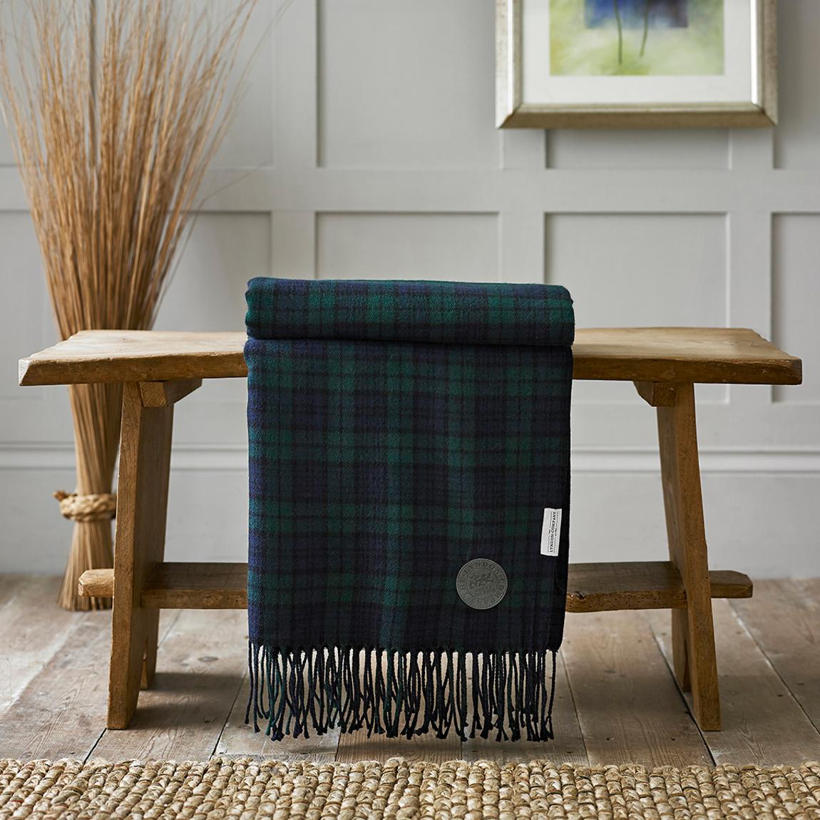 Blackwatch Throw 140x185cm, Navy main product photo