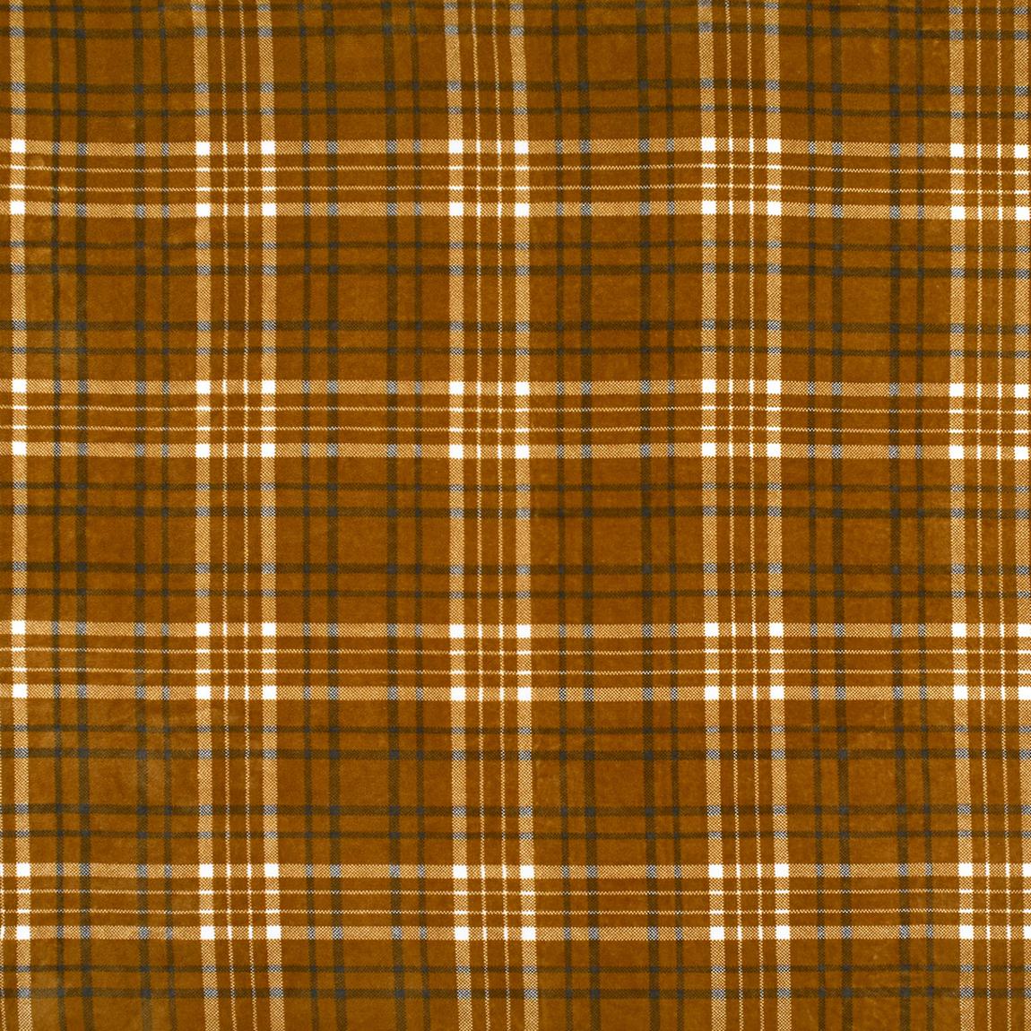 Snuggle Touch Tartan Throw 140x180cm, Ochre main product photo