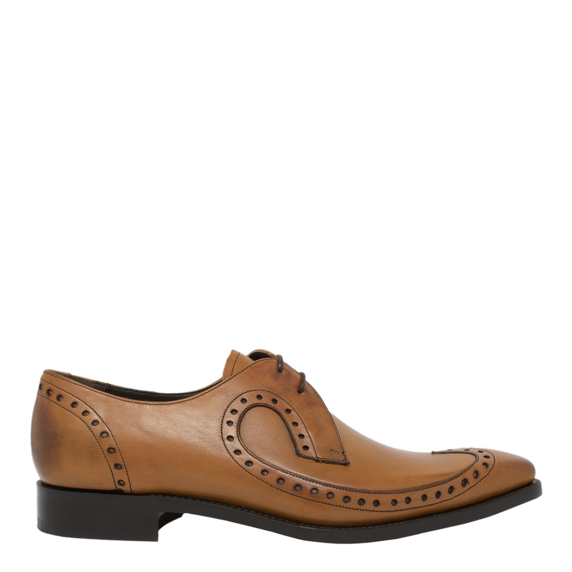 Brown Leather Woody Derby Shoe main product photo