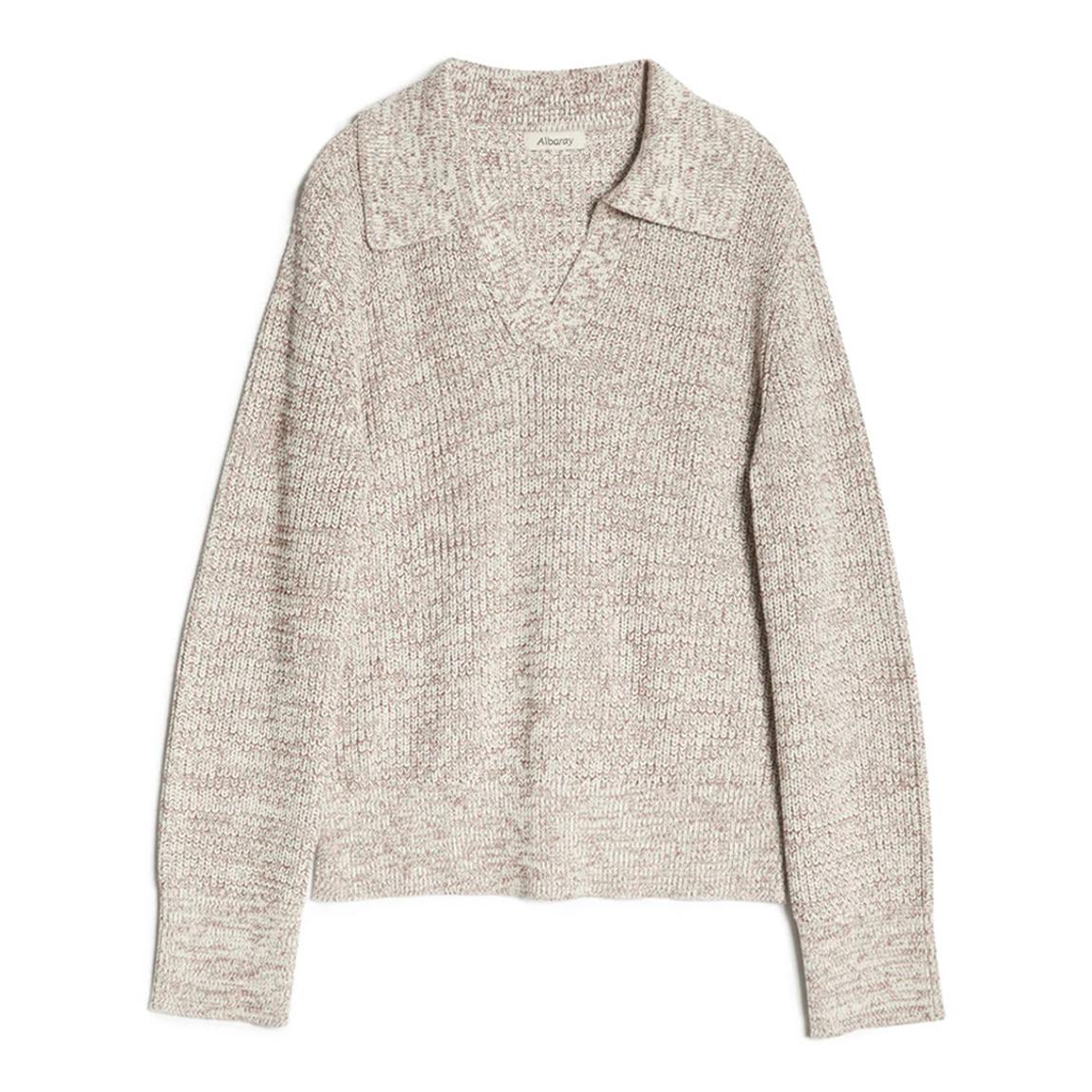 Beige Cotton Knitted Tweed Jumper main product photo