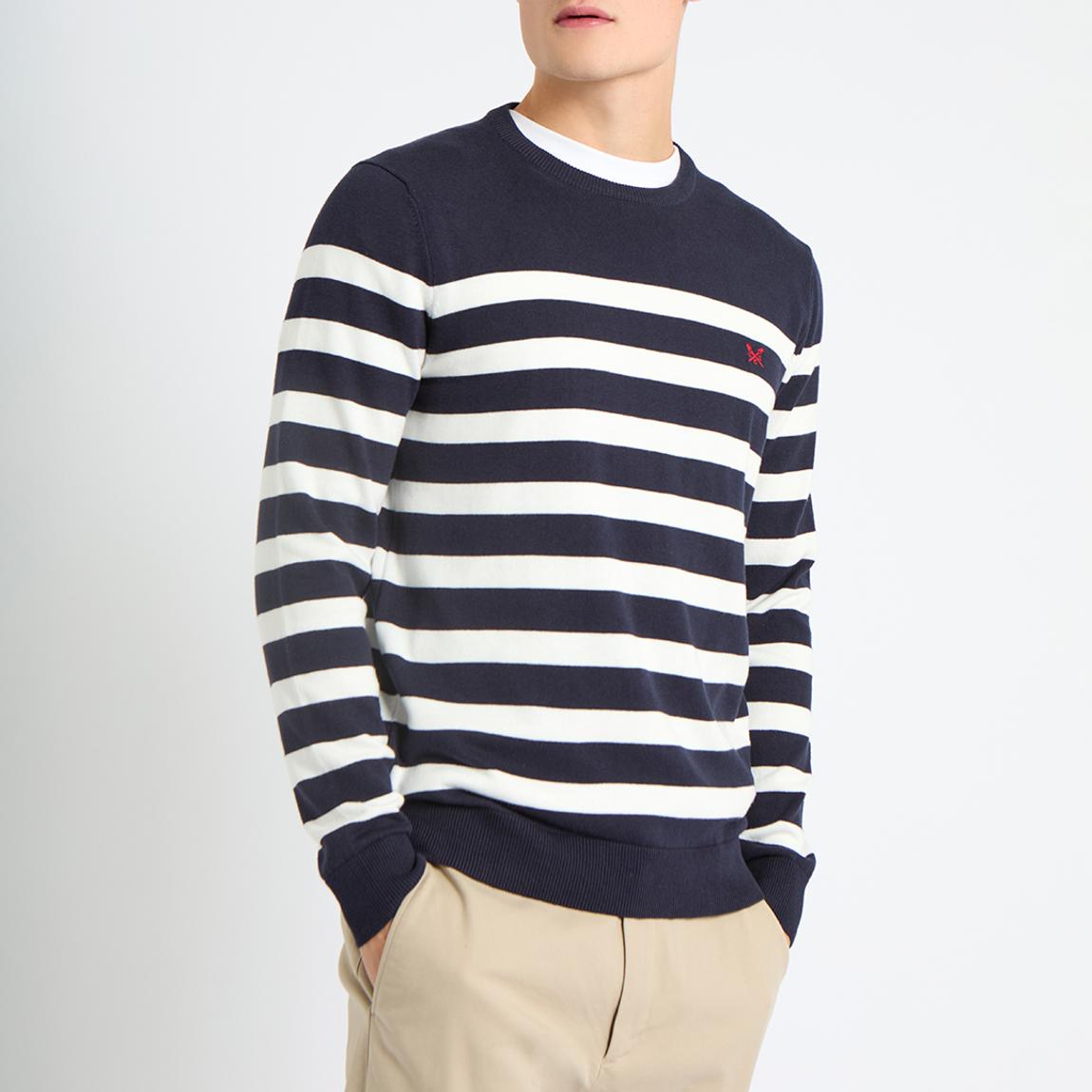 Navy/White Classic Stripe Jumper main product photo